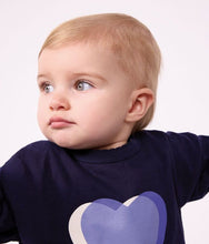 Load image into Gallery viewer, FW26 - A0H0K NV 02 NAVY BABY FALL WINTER 2026 HEARTS TOPS
