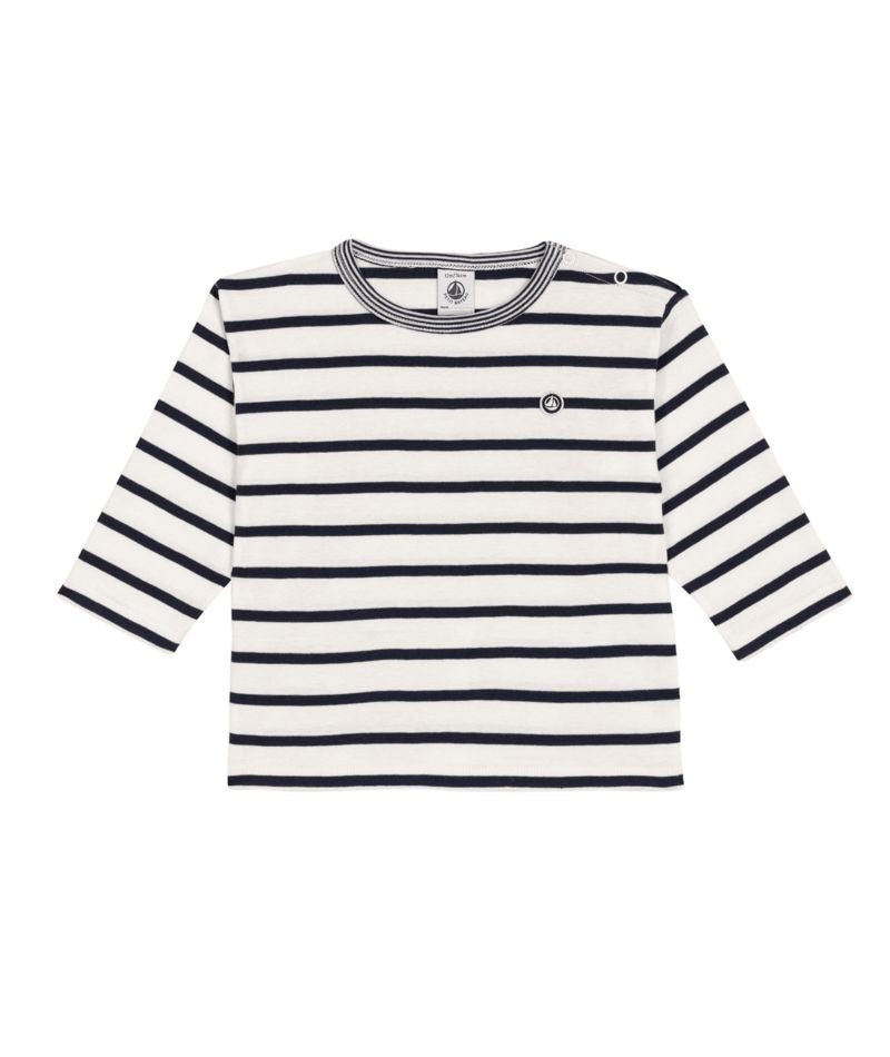 FW26 - A0H0X 01 WHITE NAVY BABY FALL WINTER 2026 STRIPES TOPS