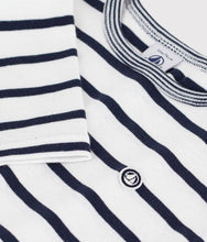 Load image into Gallery viewer, FW26 - A0H0X 01 WHITE NAVY BABY FALL WINTER 2026 STRIPES TOPS
