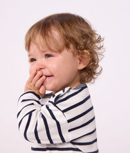 Load image into Gallery viewer, FW26 - A0H0X 01 WHITE NAVY BABY FALL WINTER 2026 STRIPES TOPS
