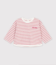 Load image into Gallery viewer, FW26 - A0H12 01 PINK CREAM BABY FALL WINTER 2026 STRIPES TOPS
