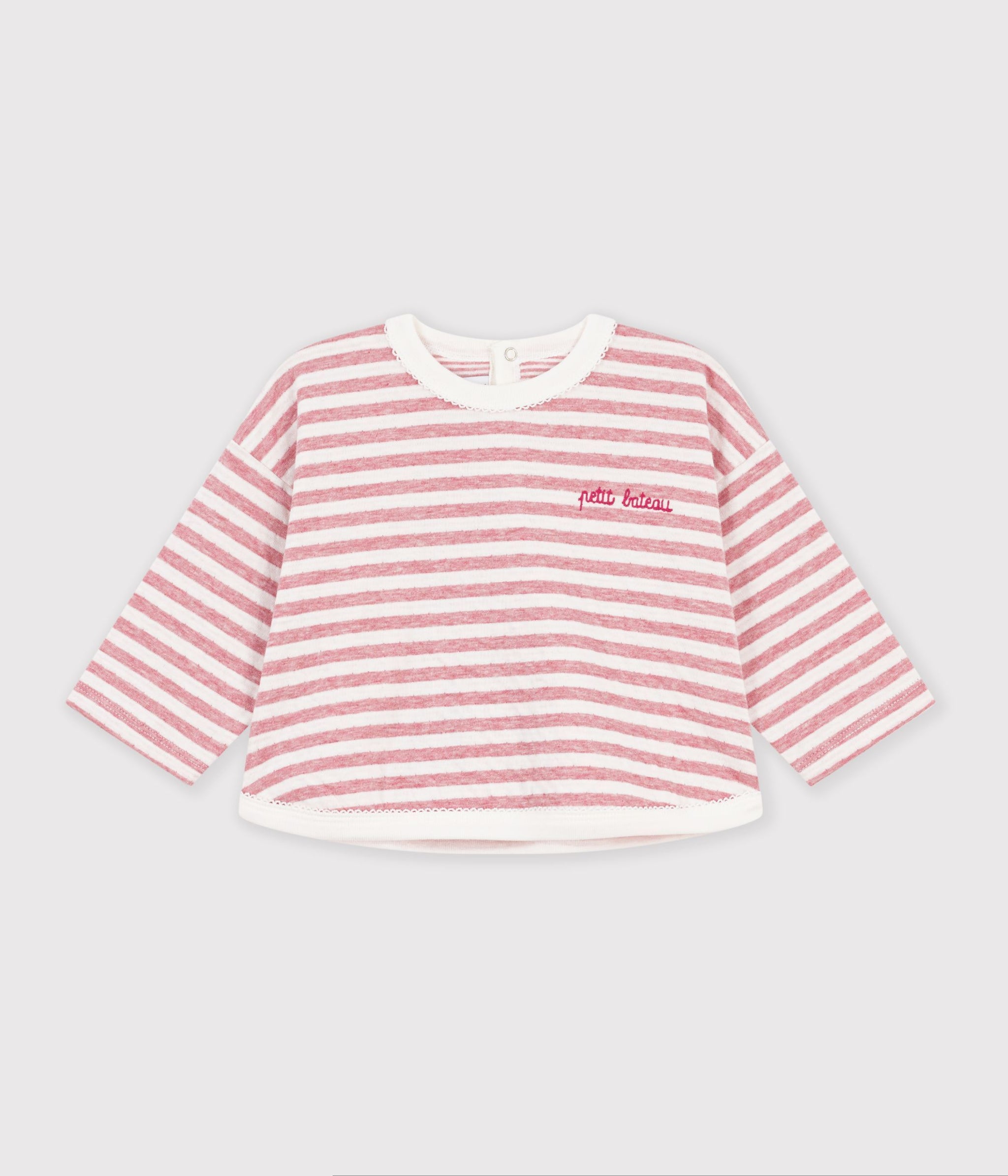 FW26 - A0H12 01 PINK CREAM BABY FALL WINTER 2026 STRIPES TOPS
