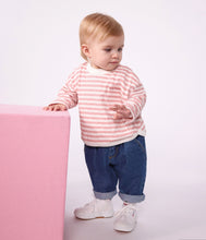 Load image into Gallery viewer, FW26 - A0H12 01 PINK CREAM BABY FALL WINTER 2026 STRIPES TOPS
