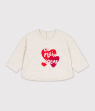 Load image into Gallery viewer, FW26 - A0H17 01 OATMEAL FALL WINTER 2026 HEARTS TOPS
