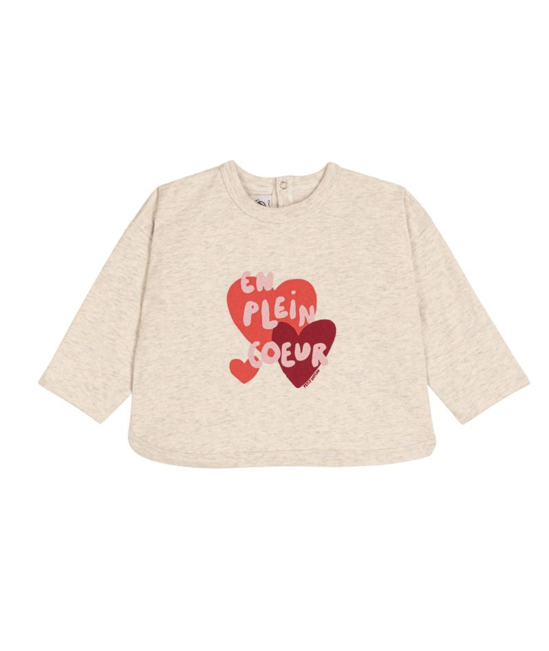 FW26 - A0H17 01 OATMEAL FALL WINTER 2026 HEARTS TOPS
