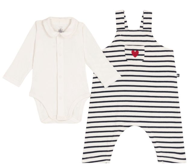 FW26 - A0H9R 01 WHITE NAVY BABY BODYSUITS FALL WINTER 2026 GIFT NEW ARRIVAL SETS STRIPES