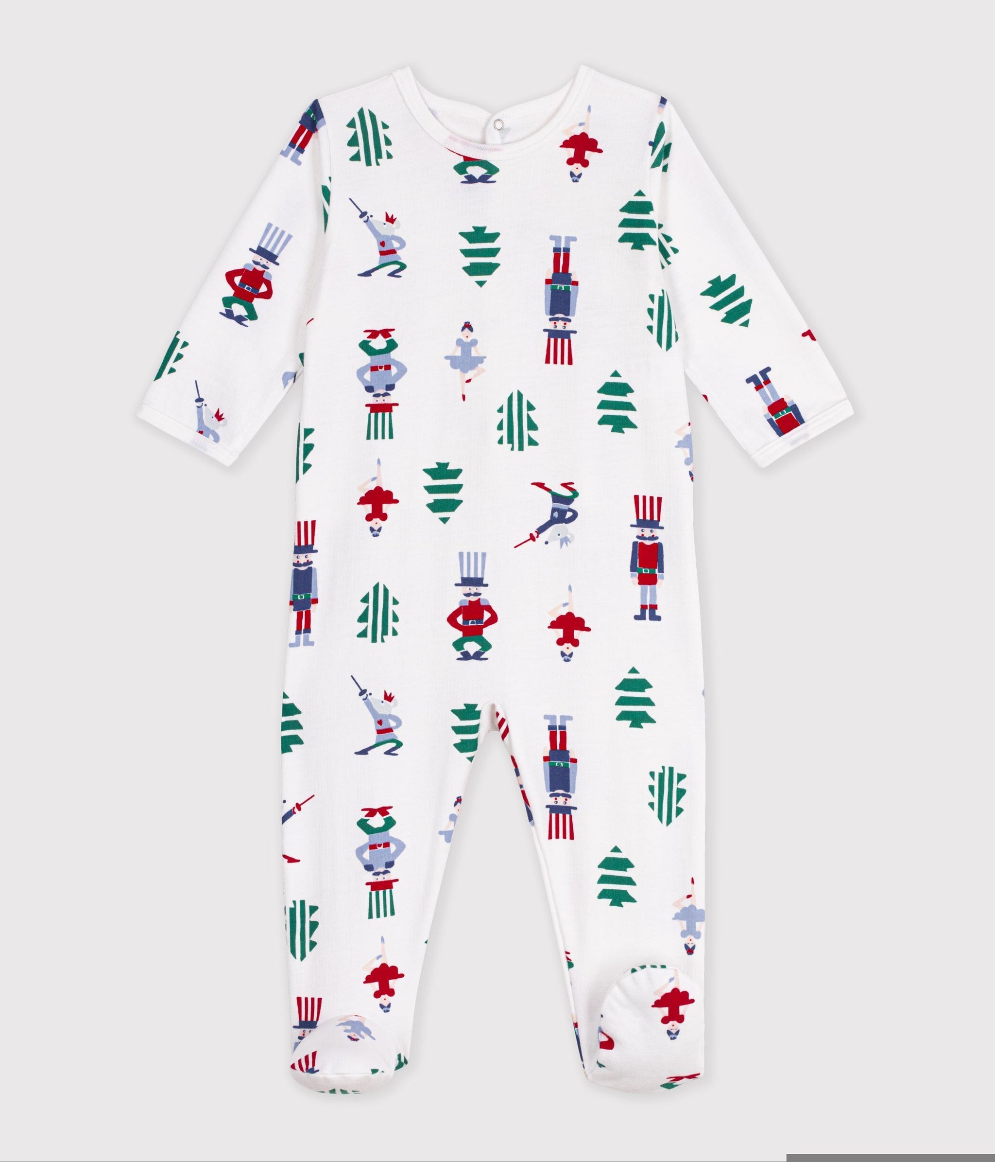 FW26 - A0HCE 01 WHITE MULTI BABY FALL WINTER 2026 FOOTIES ROMPERS NEW ARRIVAL