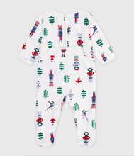 Load image into Gallery viewer, FW26 - A0HCE 01 WHITE MULTI BABY FALL WINTER 2026 FOOTIES ROMPERS NEW ARRIVAL
