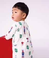 Load image into Gallery viewer, FW26 - A0HCE 01 WHITE MULTI BABY FALL WINTER 2026 FOOTIES ROMPERS NEW ARRIVAL
