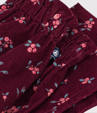 Load image into Gallery viewer, FW26- A0GTN 02 BURGUNDY BABY BOTTOMS FALL WINTER 2026 FLORAL
