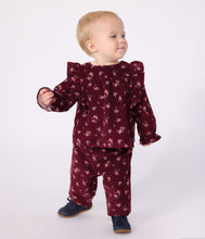 Load image into Gallery viewer, FW26- A0GTN 02 BURGUNDY BABY BOTTOMS FALL WINTER 2026 FLORAL
